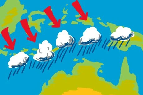 Monsoon 2026 forecast map for India rains.
