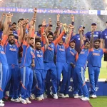 **India celebrates T20 World Cup 2026 title win.**