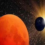 **Total lunar eclipse blood moon over India.**