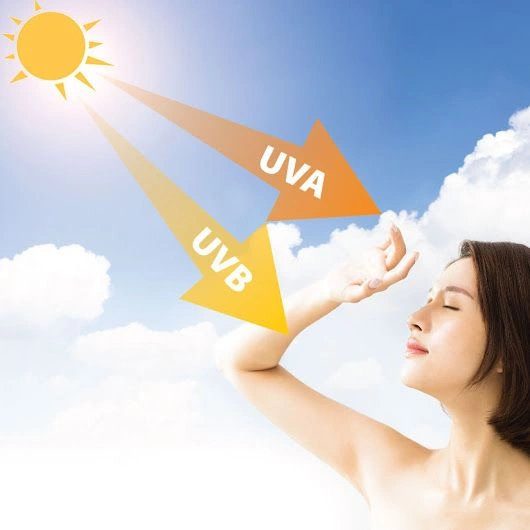 Futuristic SPF serum cushion and AI skin app