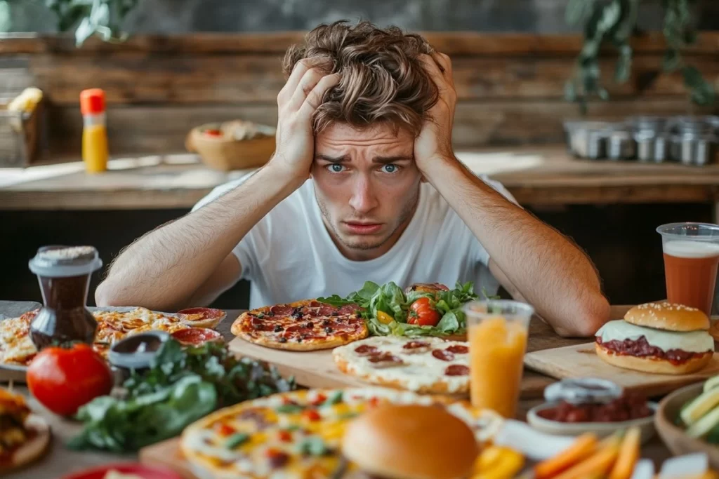 Summery scene of cooling summer foods.