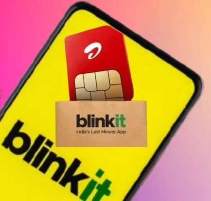 Airtel 5G SIM delivered by Blinkit in 10 minutes.