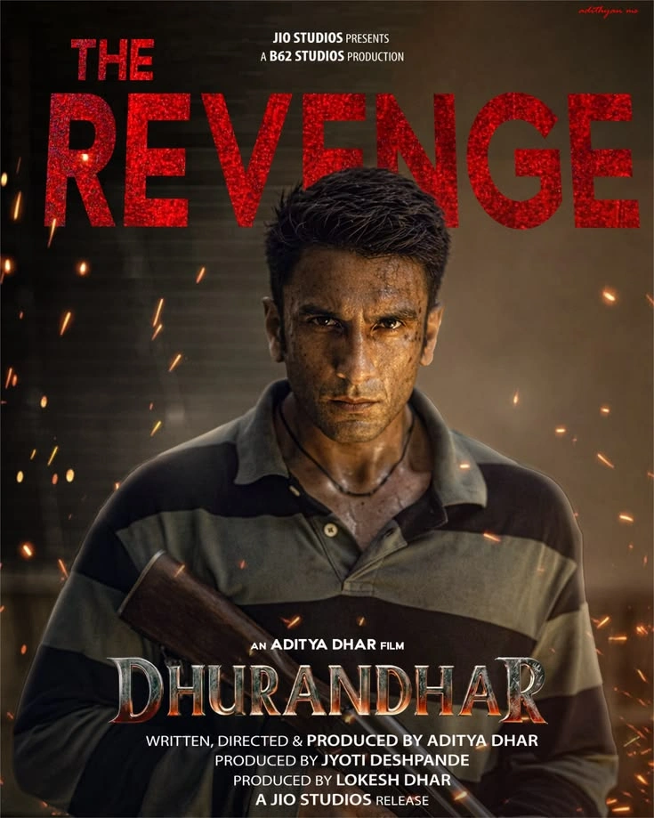 Ranveer Singh in action as Dhurandhar.