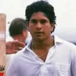 Sachin Tendulkar celebrates 100th century milestone.