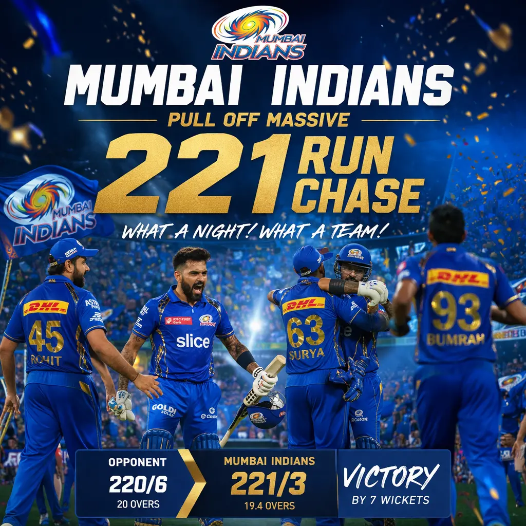 Mumbai Indians wins