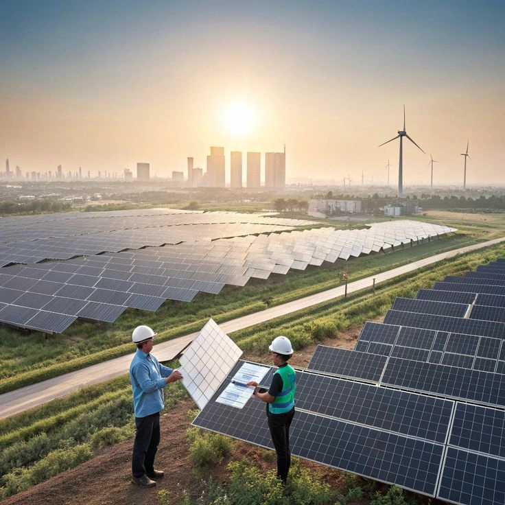 India's government accelerates solar, wind renewable projects.