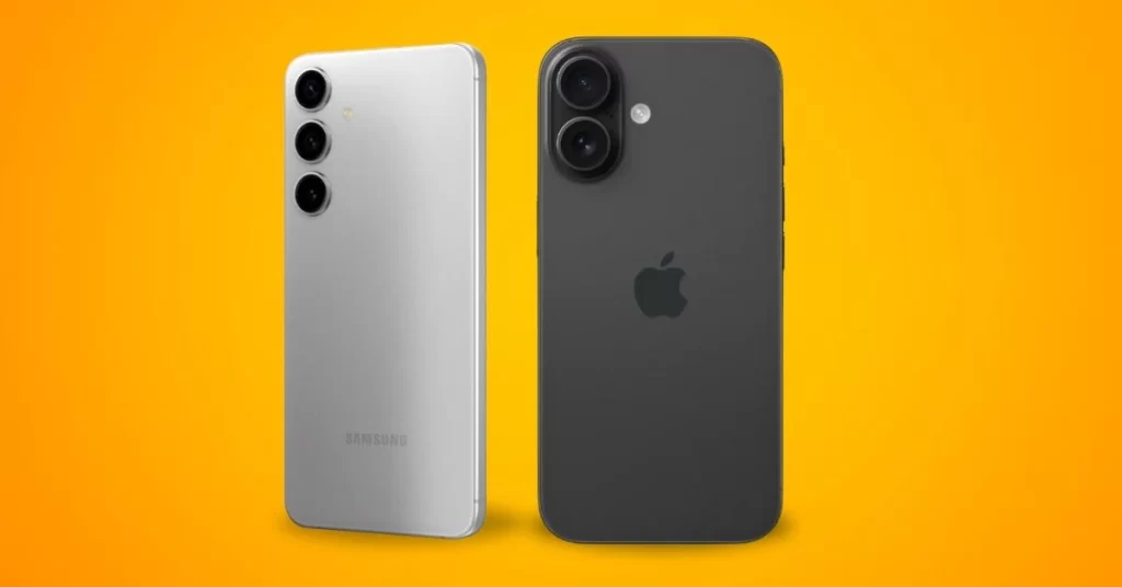 Apple vs Samsung 2026 flagship rivalry.