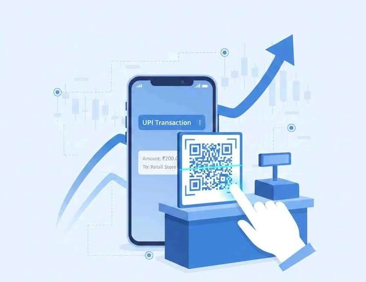 Digital payments growth in India.