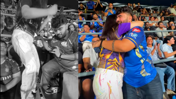 Hilarious IPL stadium proposal fail goes viral.