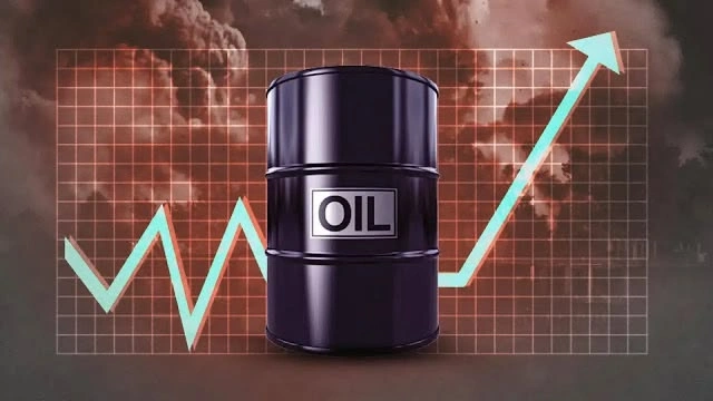 Oil price chart amid US-Iran conflict surge