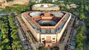 India Parliament graphic showing Lok Sabha seats rising from 543 to 816.