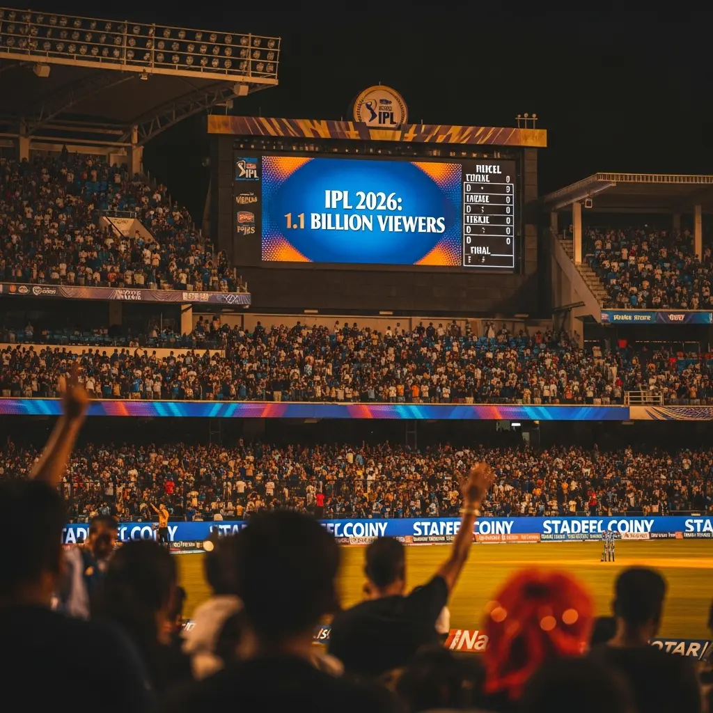 IPL 2026 Hits 1.1 Billion Viewers Cricket's Biggest Moment Yet.