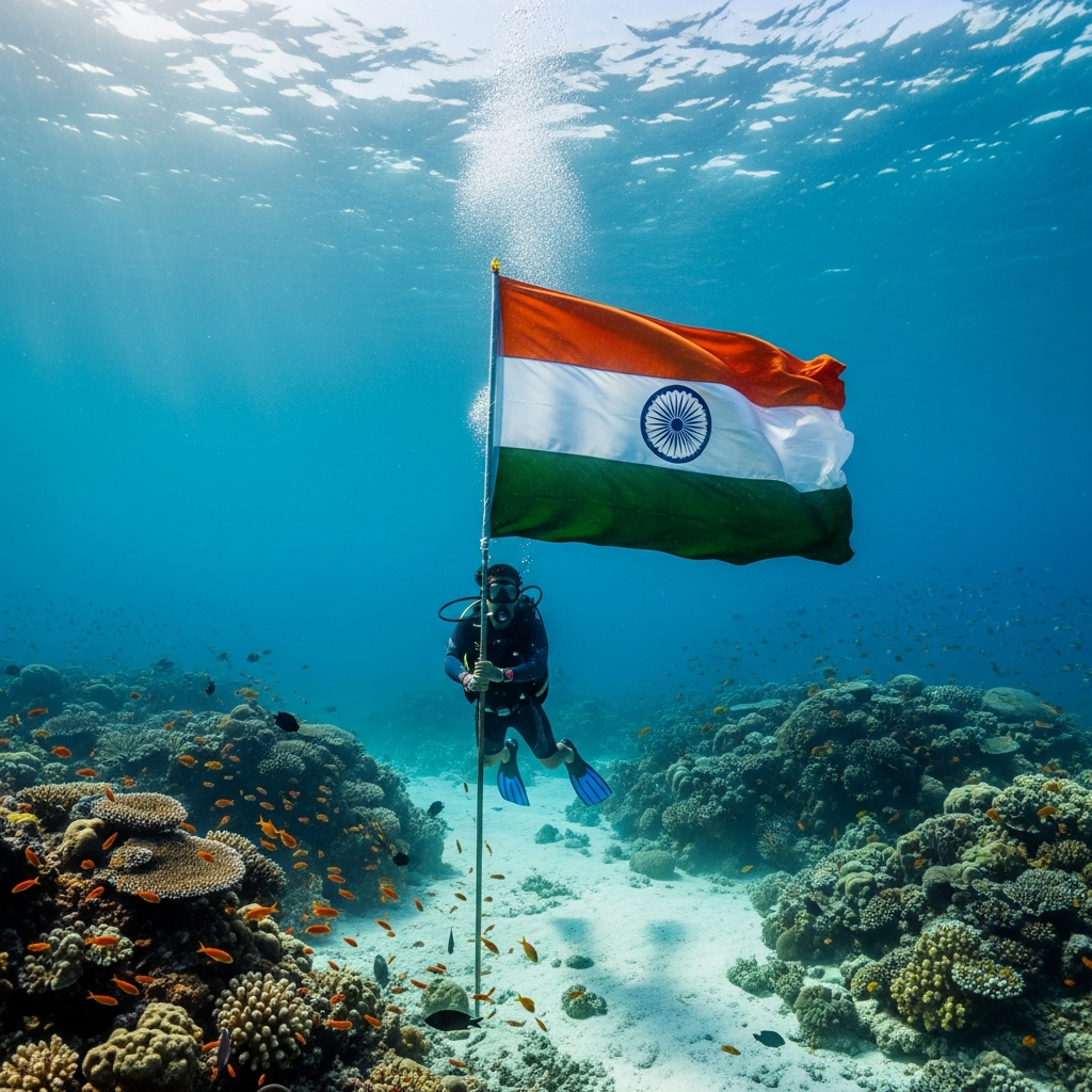 Where the Tricolour Meets the Tides Andaman's Underwater Record Bid That's Bigger Than Any Trophy.