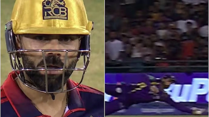 VIRAT KOHLI catch by manish pandey