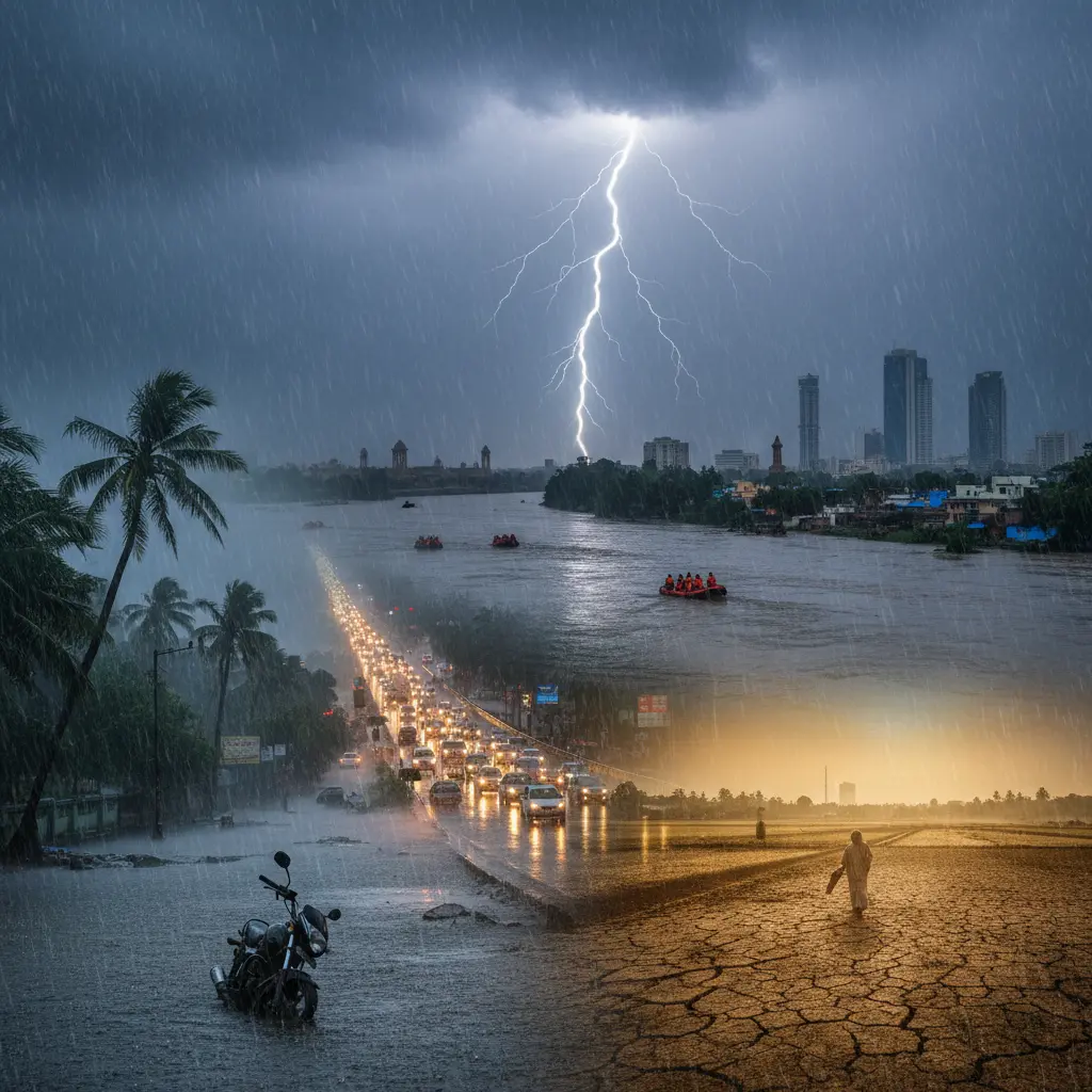 IMD Issues Heavy Rain Alerts Across Multiple Indian States