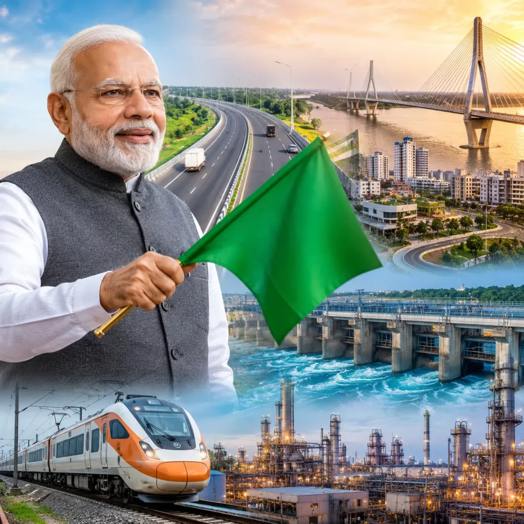 PM Modi Launches Major Gujarat Infrastructure Projects
