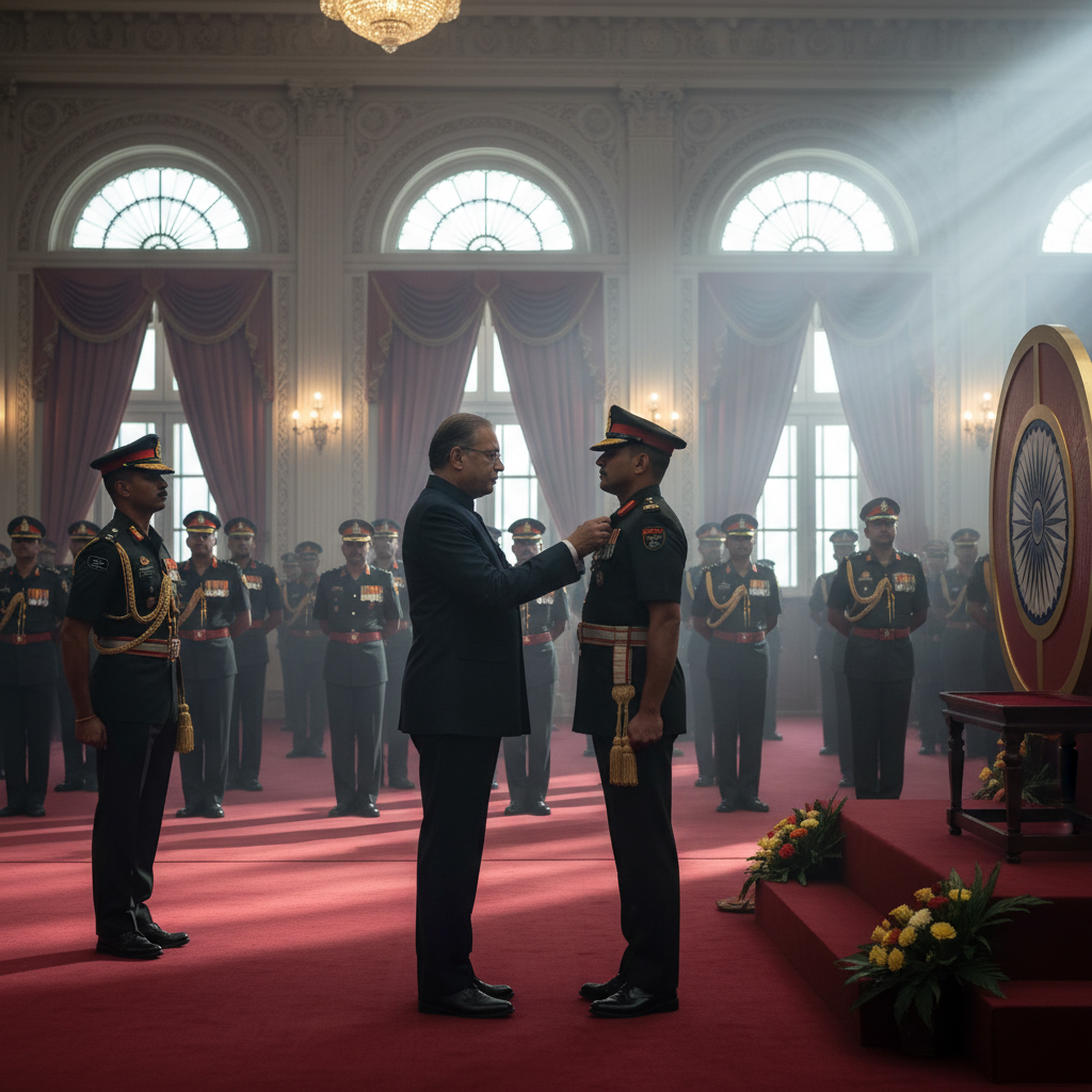 President Confers Gallantry Awards