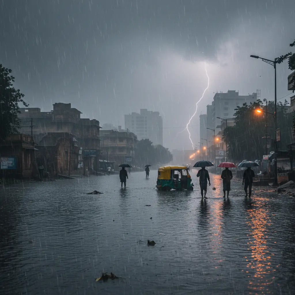 Ahmedabad and Gujarat Brace for Red-Alert Rainfall.