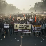 Delhi Protests Intensify as 'Cockroach Janata Party' March Continues