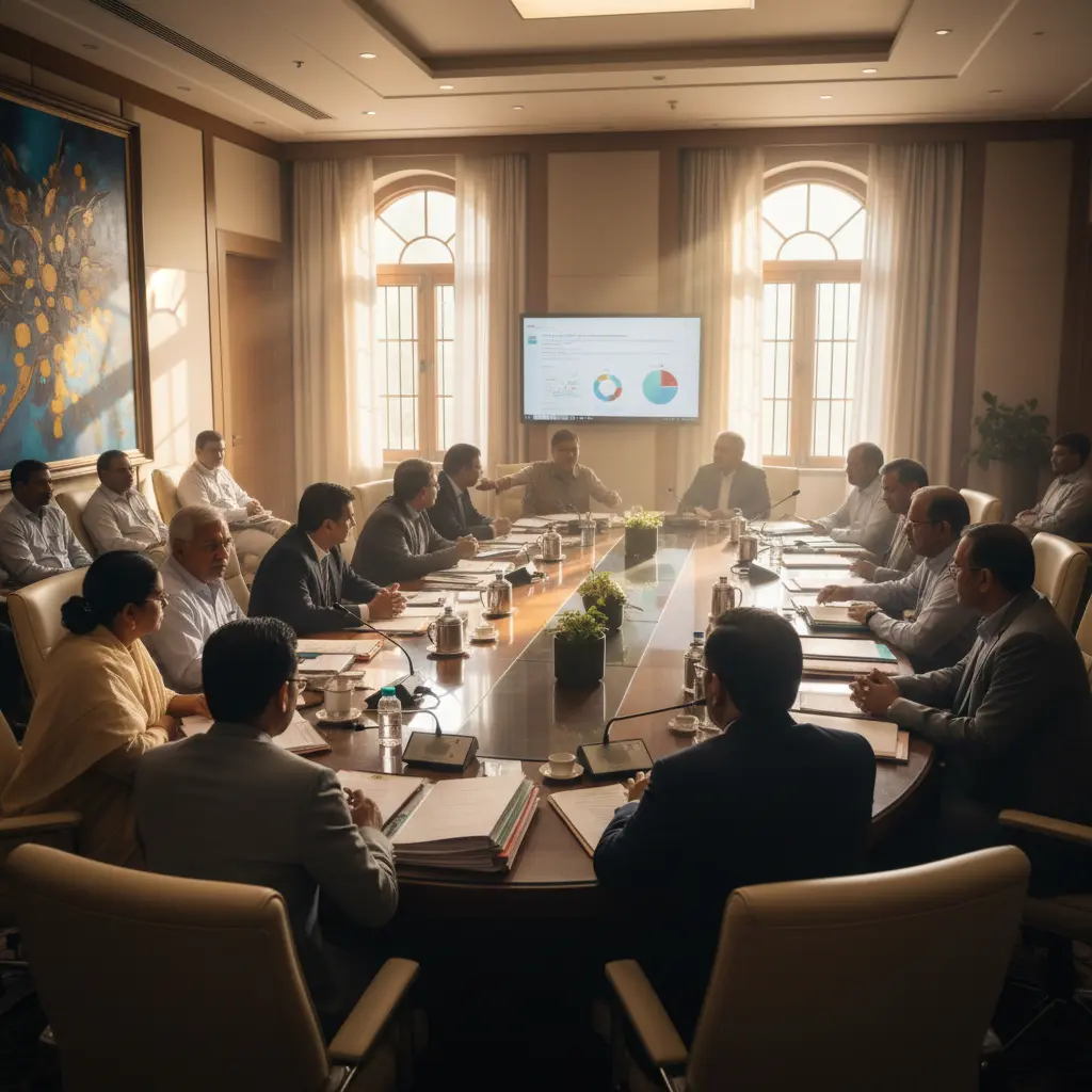 The Indian government is reviewing major policy and administrative decisions.