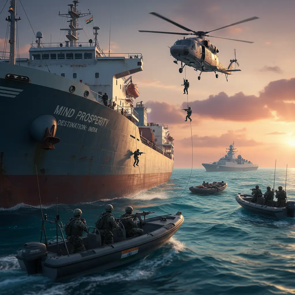 Indian Navy Prevents Piracy Attempt in Gulf of Aden