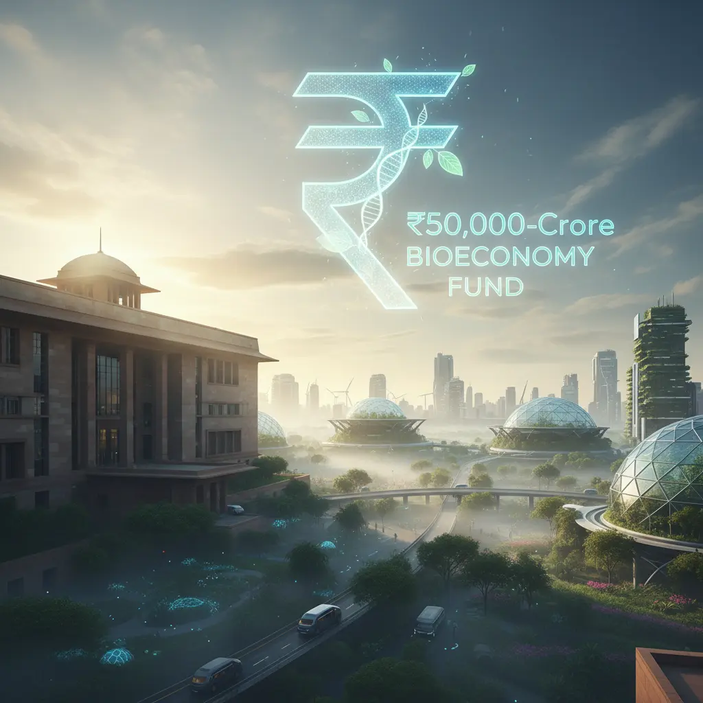 NITI Aayog Proposes ₹50,000-Crore Bioeconomy Fund.