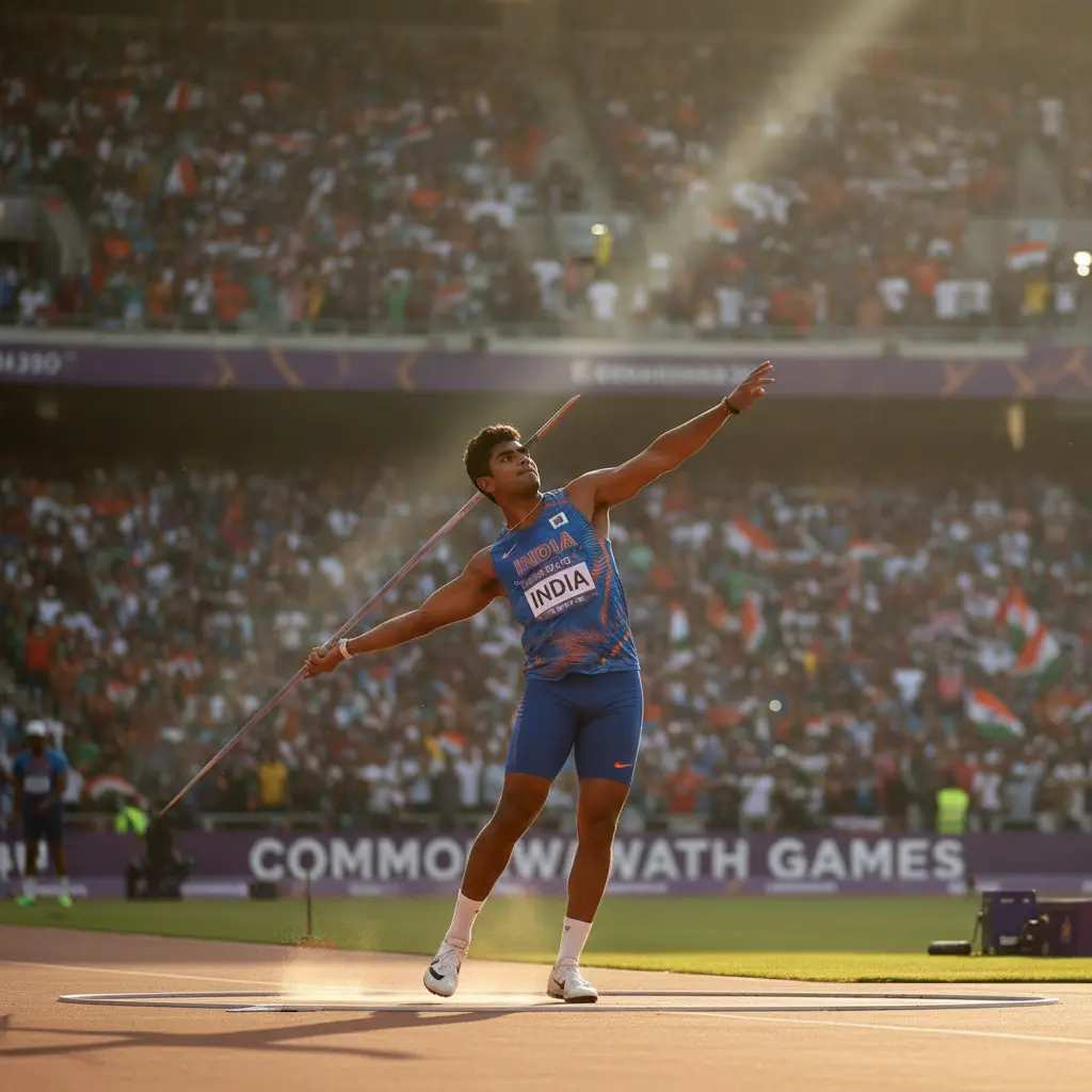 Neeraj Chopra Begins Commonwealth Games Title Defence.