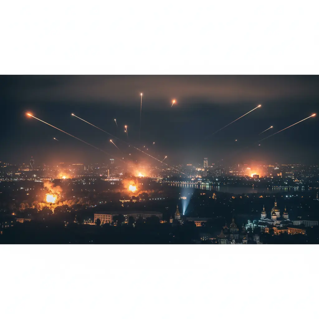 Russia Launches Massive Air Attack on Kyiv