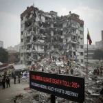 Colombia quake death toll tops 265, thousands missing.