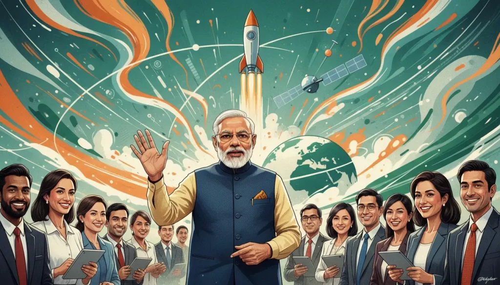 PM Modi Calls India's Space Sector a "Magnet" for Global Investors