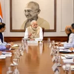 PM Modi chairs high-level review with top government secretaries, calls for long-term governance vision.