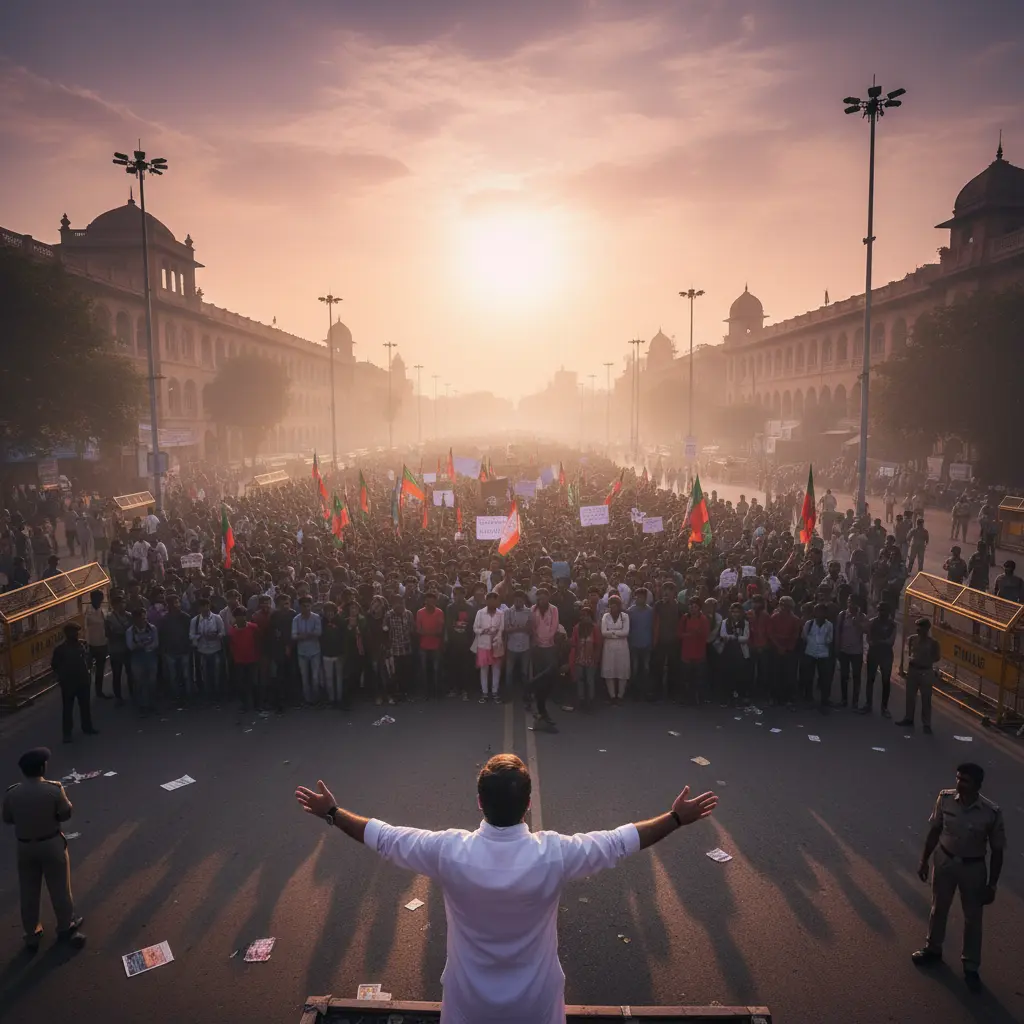Ranchi Student Protests Intensify as Rahul Gandhi Extends Support Over JPSC Exam Row.