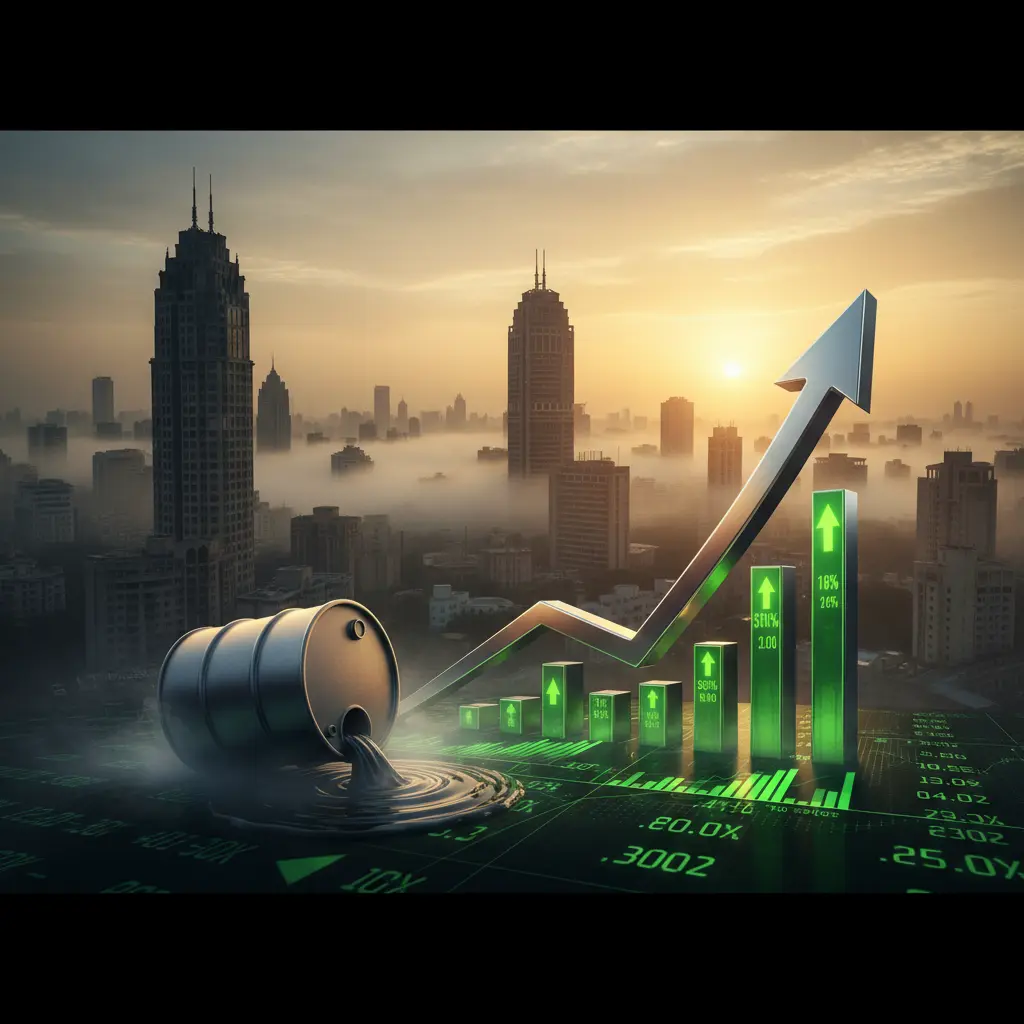 Sensex, Nifty close higher as oil prices ease.