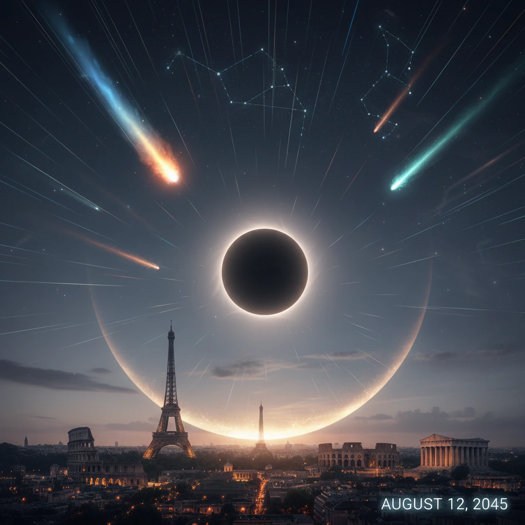 Total Solar Eclipse Sweeps Europe as Perseid Meteor Shower Nears Its Best Peak in Years