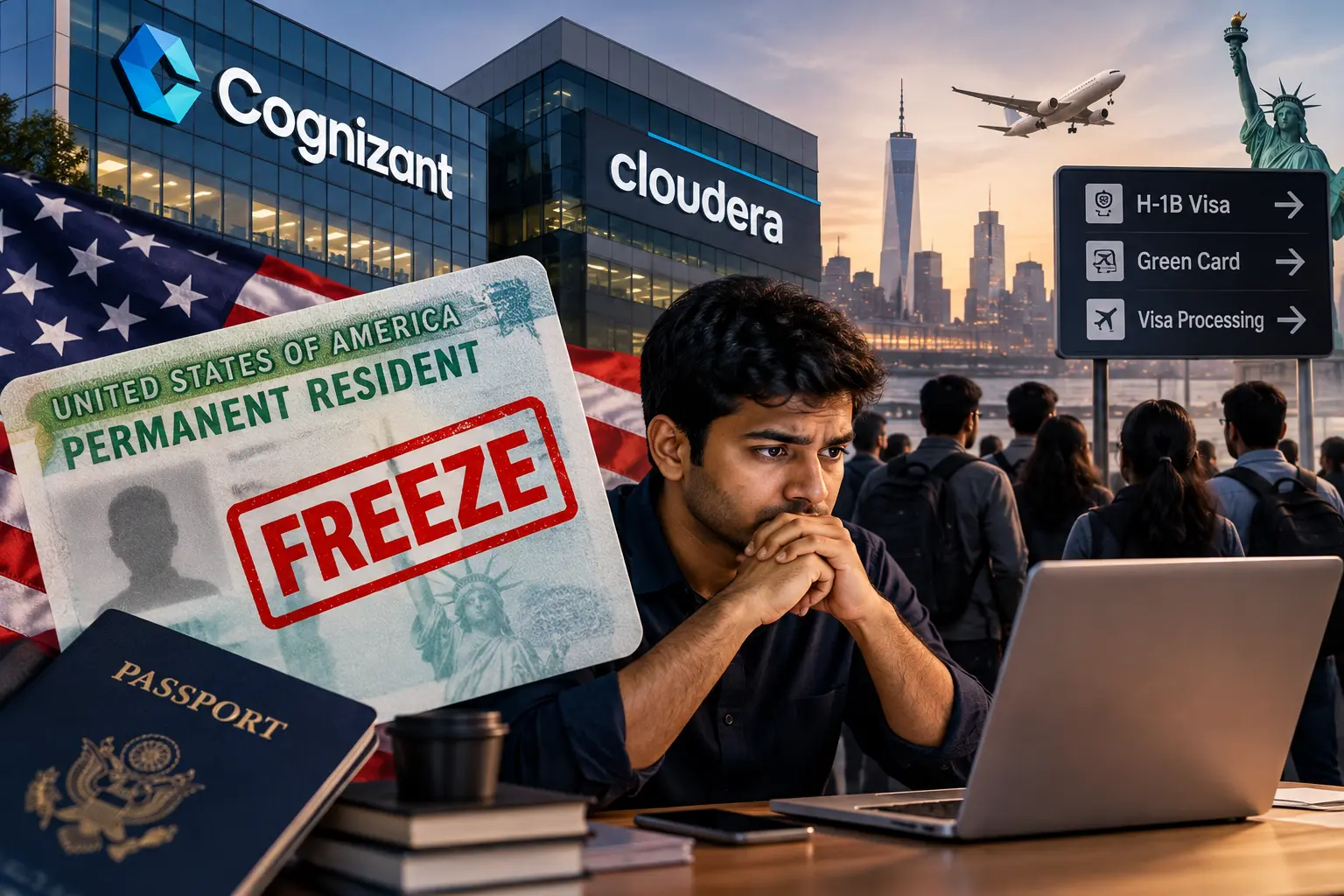 Green-Card Freeze on Cognizant and Cloudera Leaves Indian Tech Workers on Edge