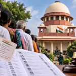 India’s Voter List Fight Reaches the Supreme Court. Generate an Image of given Tittle. Dont use tittle in the image.