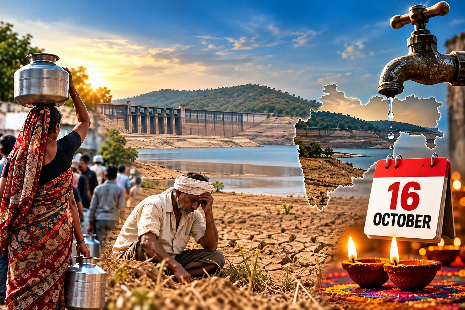 Maharashtra Water Cuts From 16 October: What Drought-Hit Families and Farmers Need to Know Before Diwali
