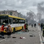 Russian Strikes Kill Civilians in Ukraine as Buses Are Hit in Kramatorsk