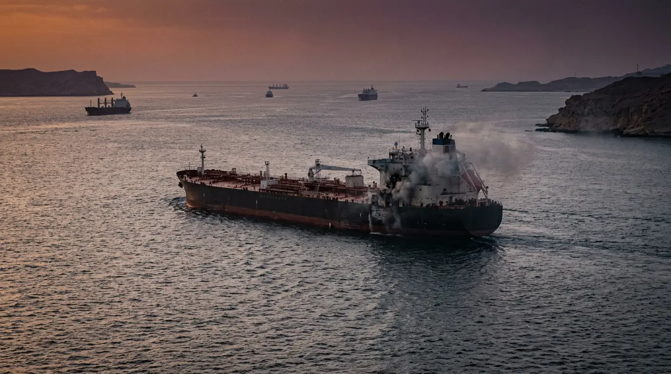 Tanker Struck Leaving Hormuz as US–Iran Talks Stall, Putting the World's Oil Lifeline Back in the Spotlight
