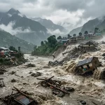 When the Mountain Moves: Flash Flood Sweeps Away Over 35 Houses and Bridges in Nepal’s Gorkha.