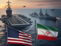 **Strait of Hormuz shipping disrupted by war.**