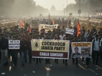 Delhi Protests Intensify as 'Cockroach Janata Party' March Continues