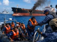 Indian Crew Rescued After Tanker Missile Incident