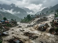 When the Mountain Moves: Flash Flood Sweeps Away Over 35 Houses and Bridges in Nepal’s Gorkha.